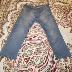 Levi's Men's Jeans 42x32 Light Blue 501 XX Button Fly Straight